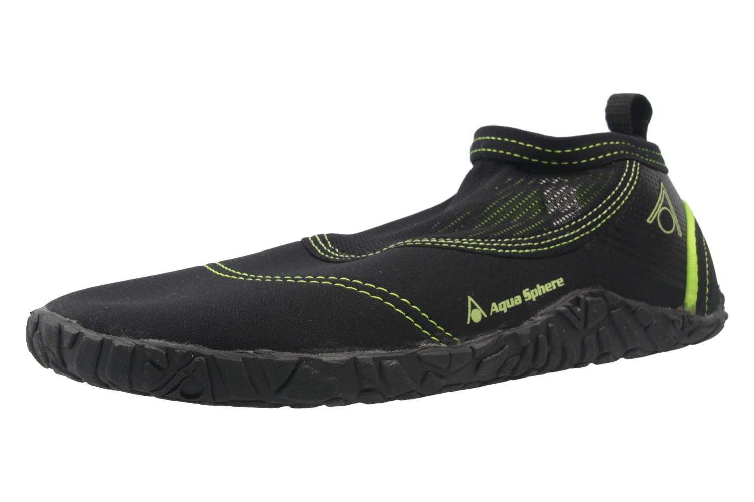 Aqua Sphere Freizeitschuhe in Übergrößen Grün Beachwalker 2.0 Black/Green große Herrenschuhe