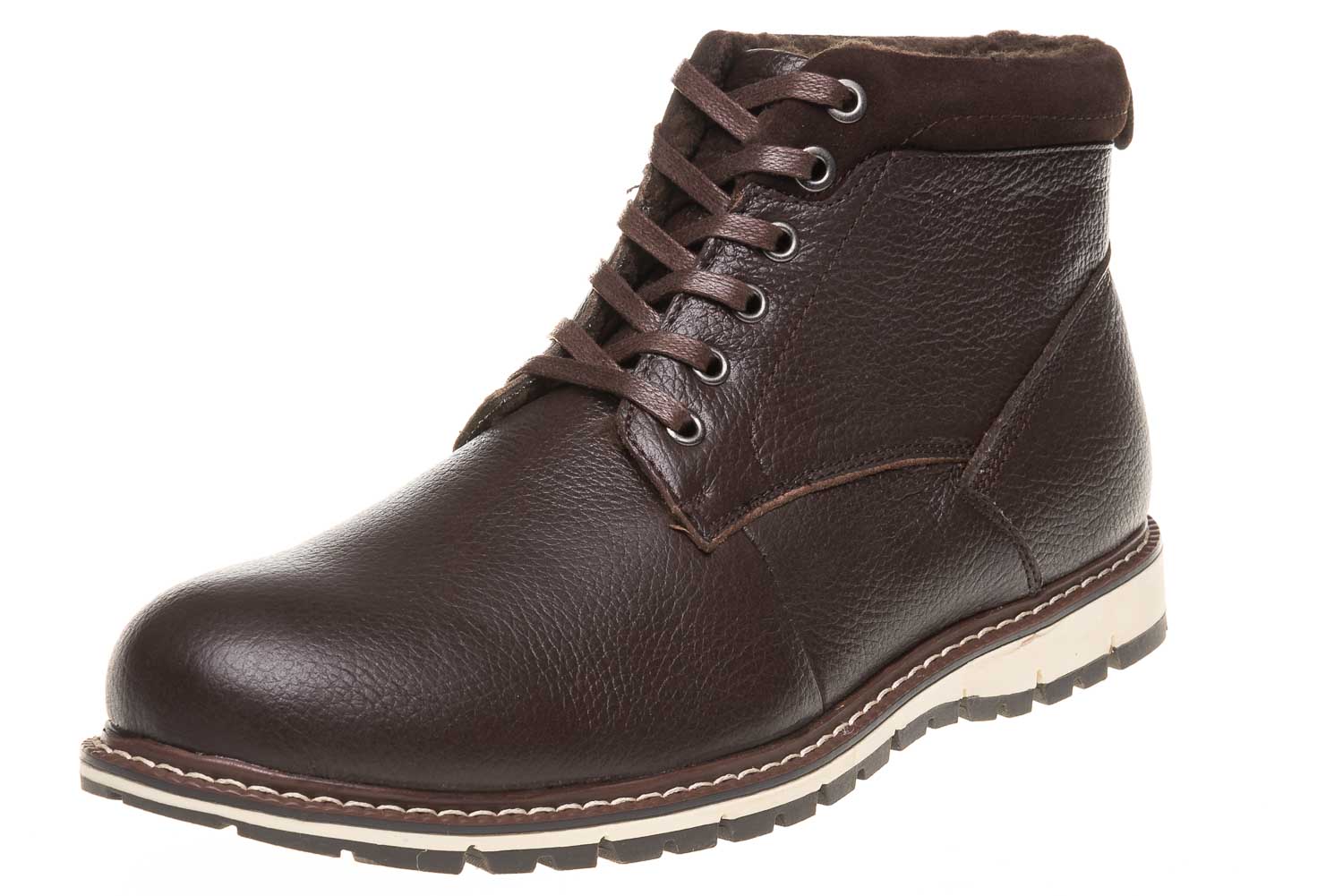 BORAS Boots in Übergrößen Braun 6005-0011 große Herrenschuhe