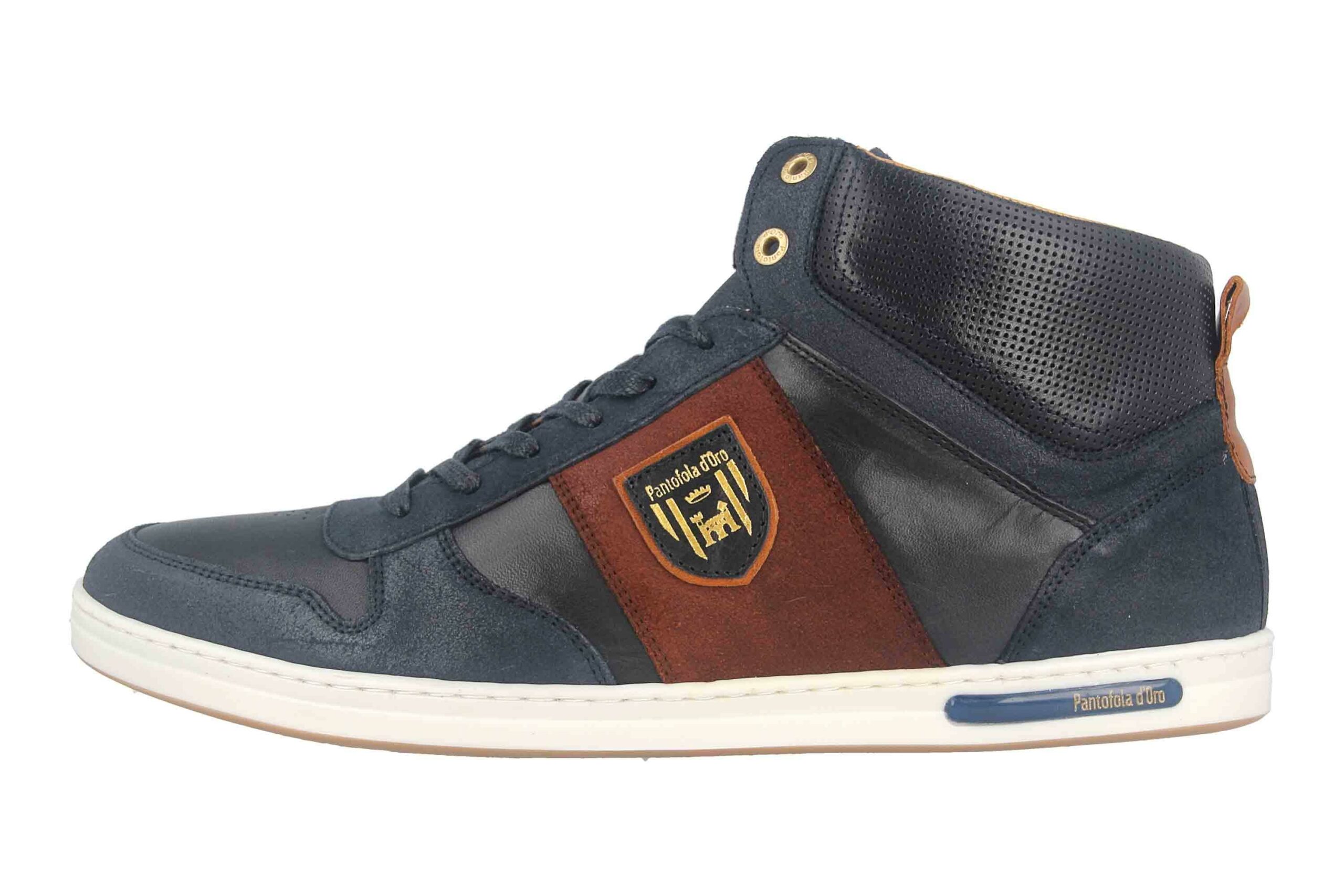 Pantofola d'Oro MILITO UOMO MID XL Sneaker in Übergrößen Blau 10203021.29Y/10203072.29Y große Herrenschuhe