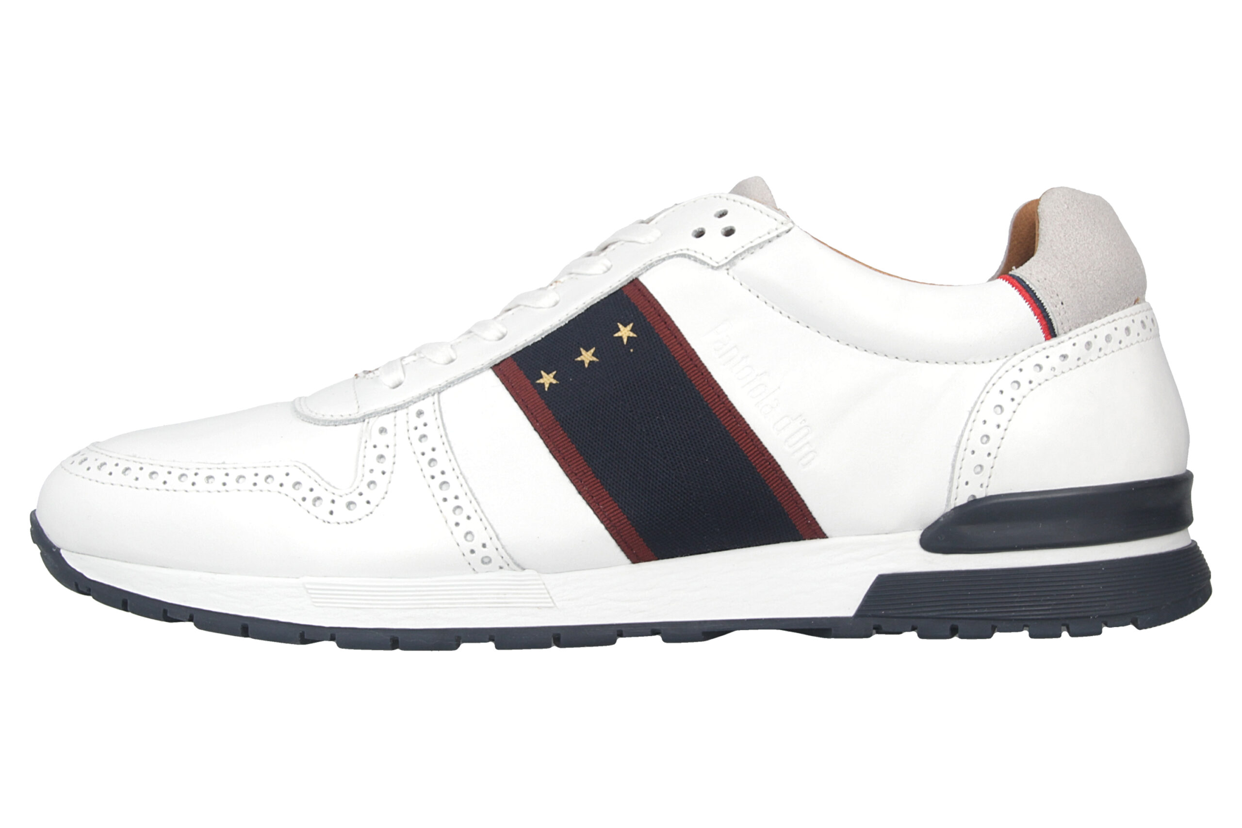 Pantofola d'Oro Sangano Uomo Low Sneaker in Übergrößen Weiß 10201015.1FG/10201073.1FG große Herrenschuhe